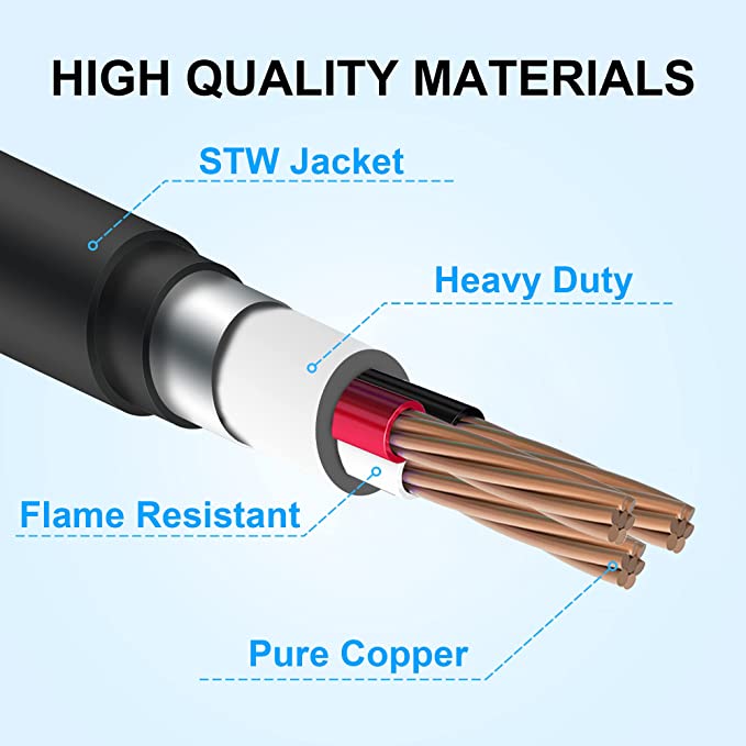 Cable adaptador de cargador EV de 6-50P a 14-50R de nivel 2 de 45cm