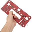 Plantilla con guía para perforaciones en puertas y muebles de madera. Tamaño 32/64/96/128mm