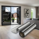 Papel Ahumado Tipo Espejo para Ventanas. Película Solar Reflectiva Aislante Térmica (152cmx3m). Efecto espejo de noche. Transmisión de Luz 28%.
