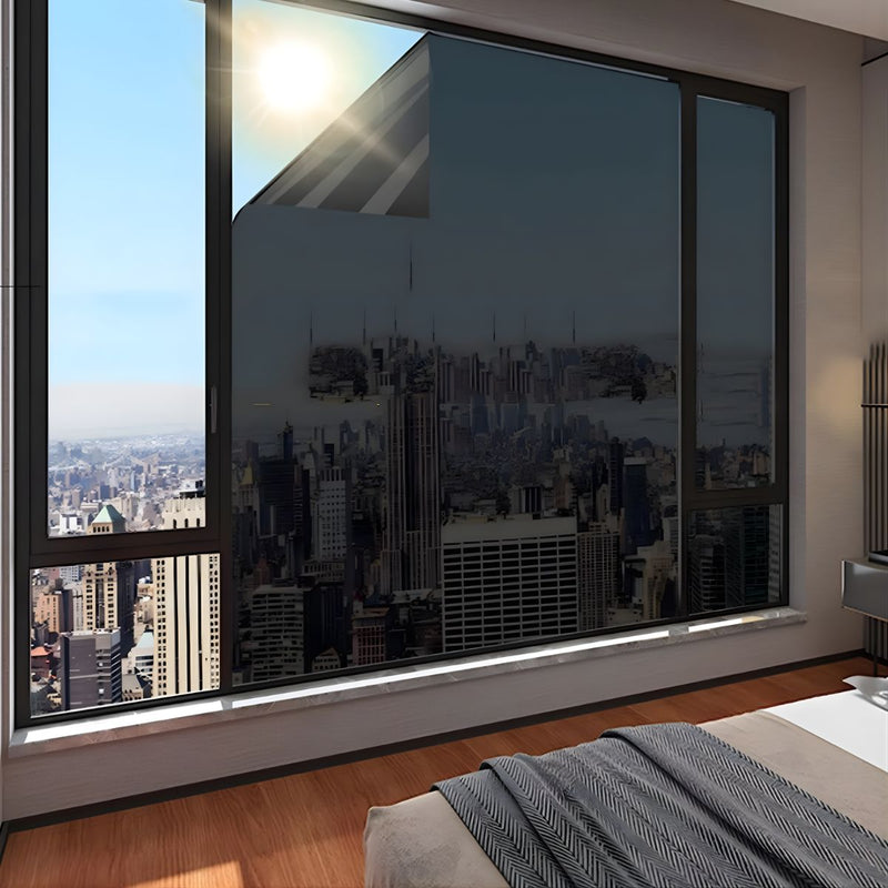 Papel Ahumado Tipo Espejo para Ventanas. Película Solar Reflectiva Aislante Térmica (152cmx3m). Efecto espejo de noche. Transmisión de Luz 28%.