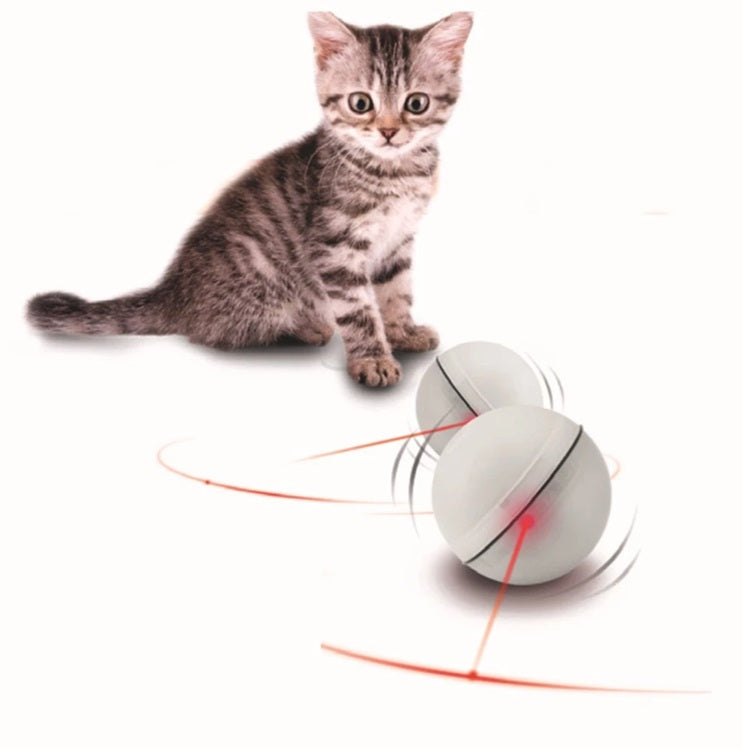 Pelota con luz Laser para Gatos. Tamaño 6.4cm Baterias inlcuidas. Colores Surtidos.
