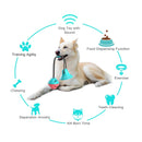 Pelota con cuerda para perro de silicona masticable con chupón para inmovilizar.