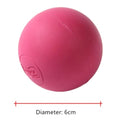 Pelota de Caucho Solido con efecto rebote. Tamaño 6cm. Color Rosado.