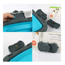 Tazon de Silicona plegable para mascotas. Color Azul. Capacidad de 500ml