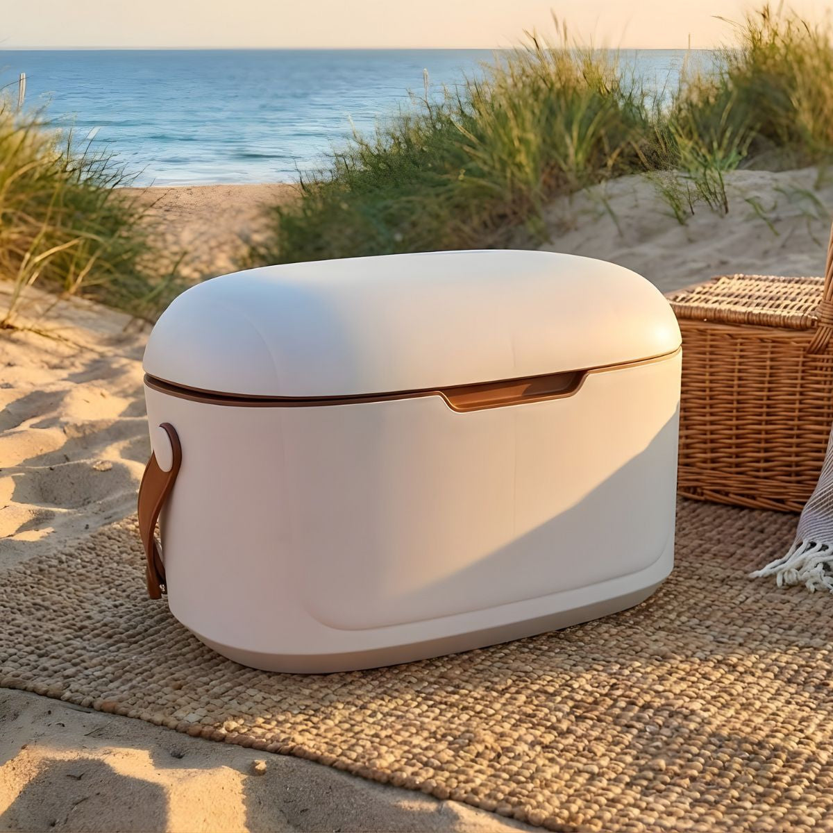 Cooler portátil ligero 20QT (18.9L) con aislamiento térmico, correa ajustable y retención de frío +24h (44.8×29.3×28.2cm) Hielera