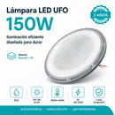Lámpara LED UFO Industrial 150W IP65 3000K-6500K Para Bodega Galera Taller Comercio Y Centros Comerciales (425x310x76mm)