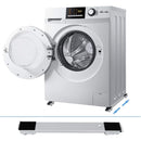 Base con ruedas para mover muebles 18"-28" de hierro, resistente para almacenamiento y mudanza. Base ajustable rodante.