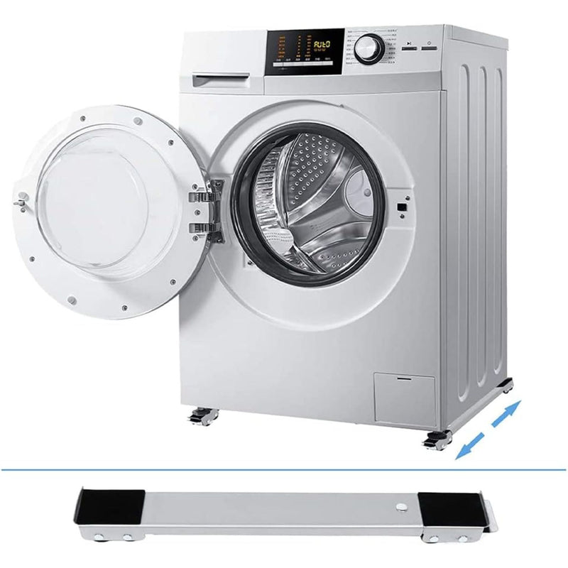 Base con ruedas para mover muebles 18"-28" de hierro, resistente para almacenamiento y mudanza. Base ajustable rodante.