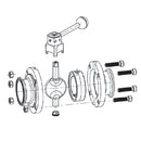 Sellos de repuesto para válvulas mariposas de EPDM.