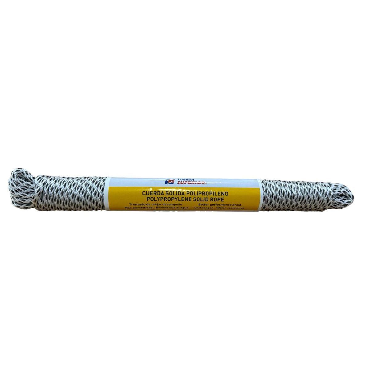 Cuerda Superior Matizada 6mm x 15m Resistente a rayos UV para Uso en Humedad Extrema y Exterior. Soga Mecate.