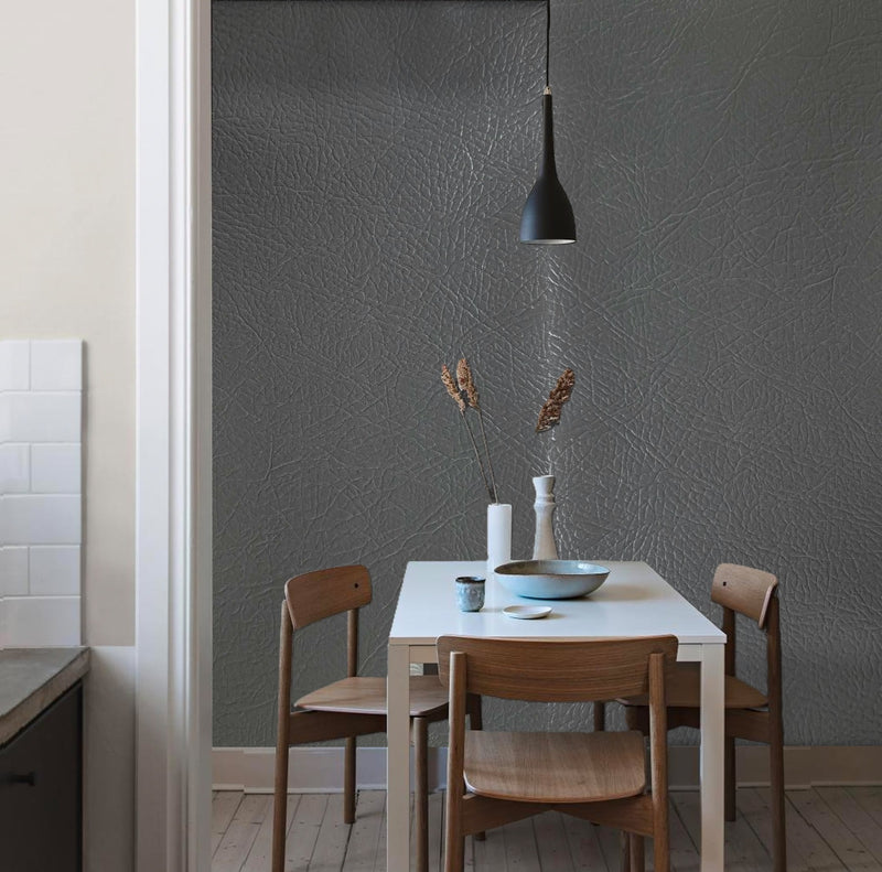 Panel Decorativo WPC Bambú 1.22 m x 2.80 m x 5 mm Cuero Gris