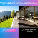 Cámaras de Seguridad PoE 16ch 4K/8.0MP (Set de 16) con NVR 16 Canales. Sistema de Viligancia con Visión Nocturna 30m, Detección Humana y Vehicular, Audio Bidireccional