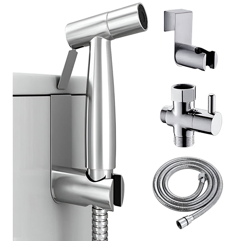 Ducha sanitaria tipo teléfono con accesorios