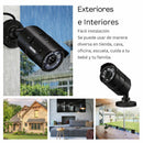Cámara de Seguridad 1080P 4 en 1 TVI AHD CVI CVBS con Lente 3.6mm IR Cut y  Visión Nocturna 30m. Carcasa Metálica IP66. Color Negro