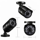 Cámara de Seguridad 1080P 4 en 1 TVI AHD CVI CVBS con Lente 3.6mm IR Cut y  Visión Nocturna 30m. Carcasa Metálica IP66. Color Negro