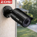 Cámara de Seguridad 1080P 4 en 1 TVI AHD CVI CVBS con Lente 3.6mm IR Cut y  Visión Nocturna 30m. Carcasa Metálica IP66. Color Negro