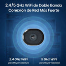 Cámara de Seguridad WiFi Doble Lente 2MP+2MP 360° con IR Cut 4mm y Seguimiento Automático. Camara de Videovilancia con Llamada por Gesto y Botón y Visión Nocturna 10m.
