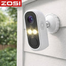 Cámara de Seguridad WiFi 3MP para Interior y Exterior con Visión Nocturna a Color. Cámara de Videoviliancia con Audio Bidireccional, Detección Humana y Movimiento.