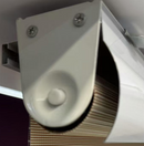 Persianas Rollers Enrollables Eclipse zebra dia y noche. Color Blanco.