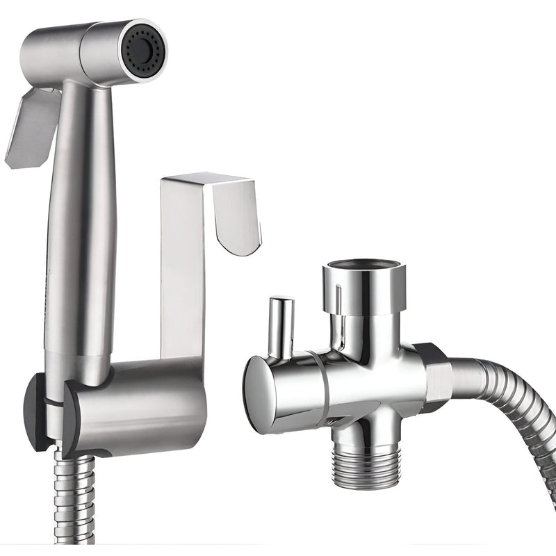 Ducha sanitaria tipo teléfono con accesorios