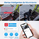 Cámaras De Seguridad PoE 8.0MP/4K (Set de 4) con NVR 8 Canales. Visión Nocturna a Color 20m y Detección Humana con Audio Integrado