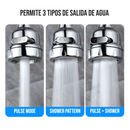 Boquilla para grifo con filtro de purificación y rotación de 360º, incluye 9 filtros de repuesto.