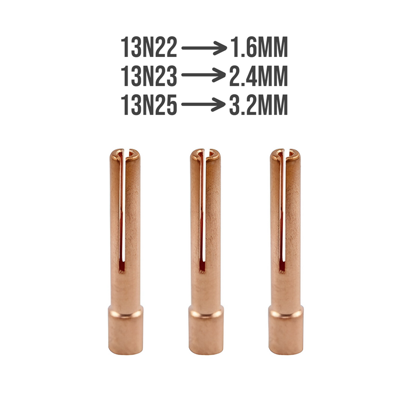 Kit de difusores de gas lens transparentes para soldadura tig antorcha (kit 18 piezas)