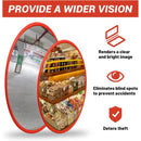 Espejo convexo de 11.8" (30cm) uso en interiores. Reduce puntos ciegos.