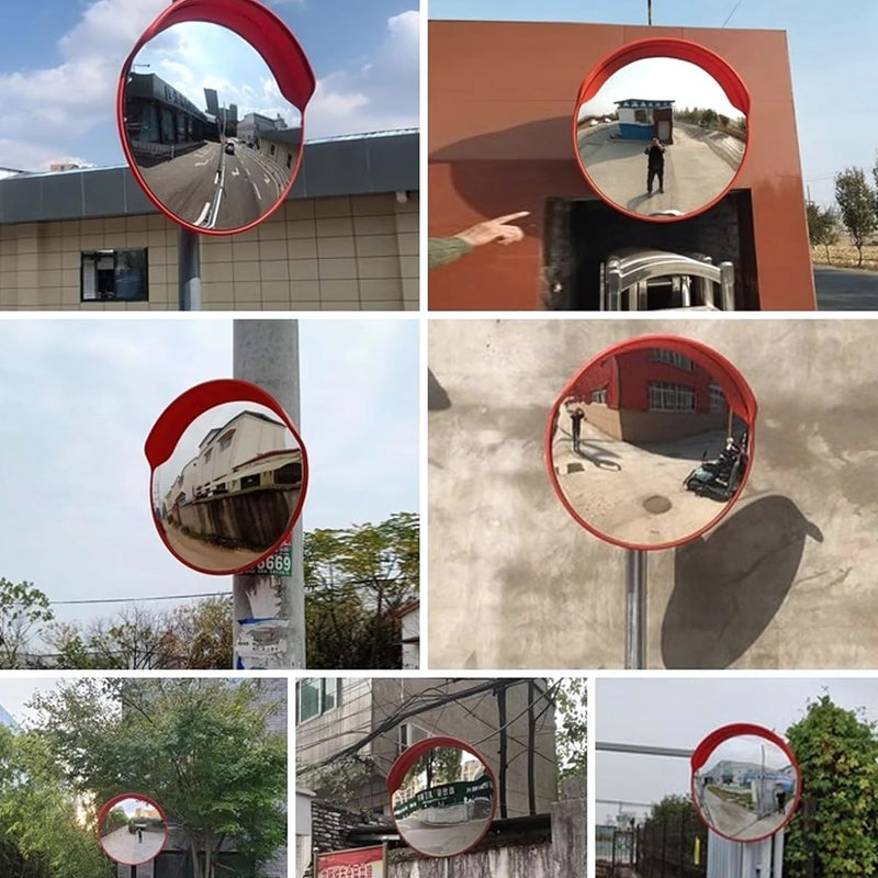 Espejo convexo de 23.6" (60cm) uso en exteriores. Reduce puntos ciegos.