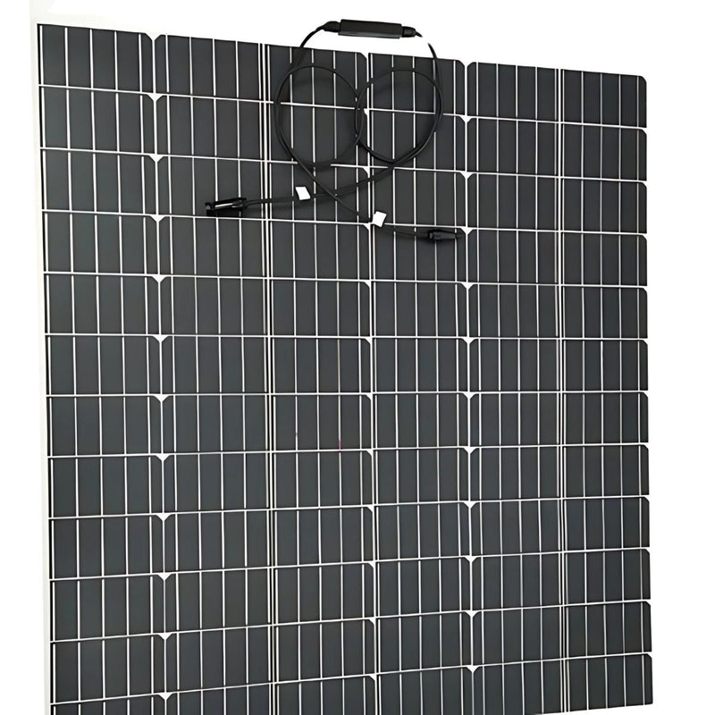 Panel solar 400W, 12V monocristalino. Con controlador de carga y cable. 200x100 cm. Resistente al agua.