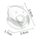 Protectores De Esquina Transparentes Para Muebles con forma de osito. Esquineros de seguridad. (Pack de 10 piezas)