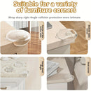 Protectores De Esquina Transparentes Para Muebles con forma de osito. Esquineros de seguridad. (Pack de 10 piezas)