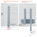 Amortiguador De Puertas Con Imán. Color Gris. Tope De Cierre Suave Y Silencioso. Ideal Para Gabinetes. Rebounder.