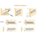 Amortiguador De Puertas Con Imán. Color Gris. Tope De Cierre Suave Y Silencioso. Ideal Para Gabinetes. Rebounder.