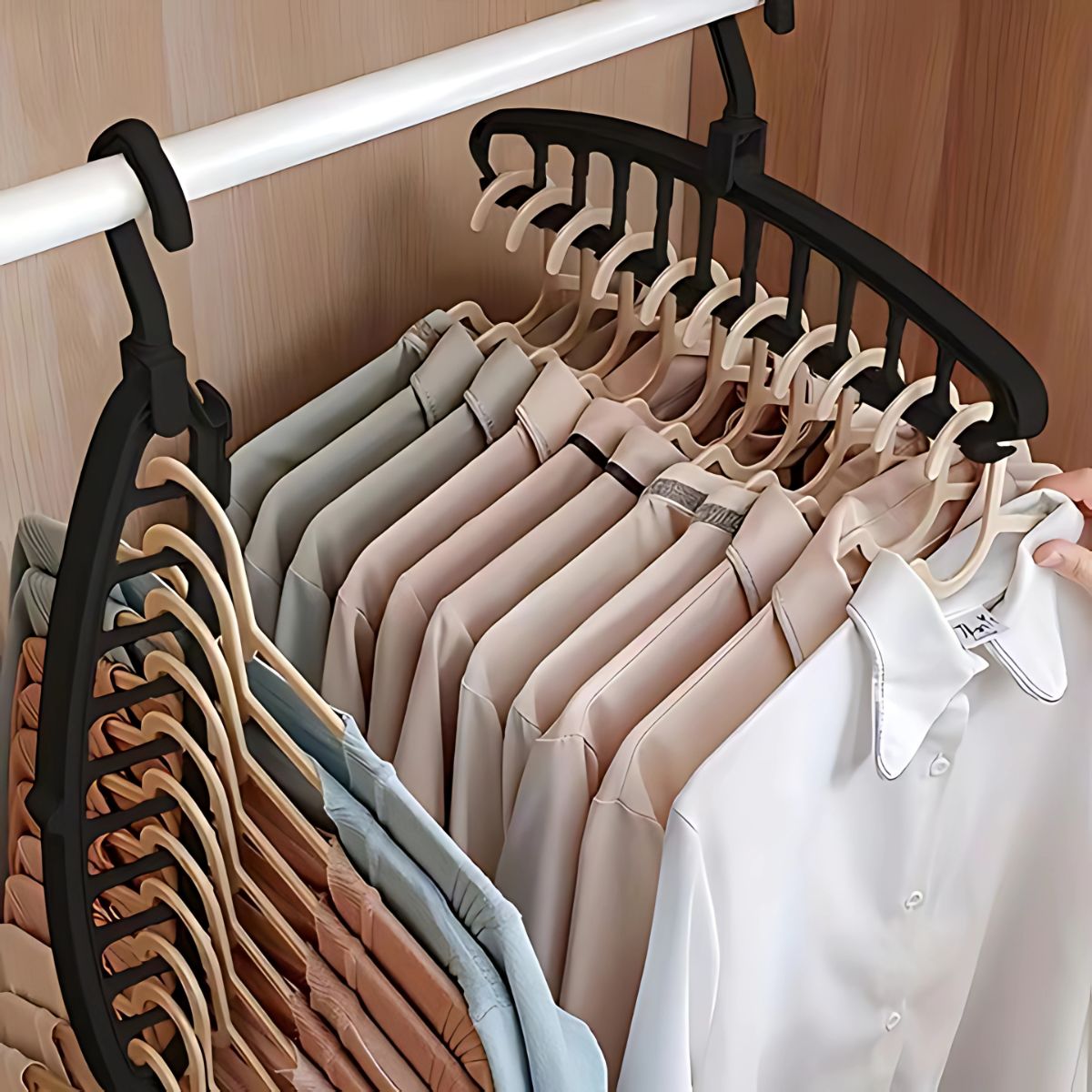 Gancho Ropa Ahorra Espacio Para Closet. Percha Organizadora De Ropa Pa