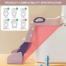 Asiento escalera de entrenamiento silla de inodoro para niños. (2 en 1) Escalera infantil Potty trainer. Escalerita para bebe. Color rosado.