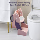 Asiento escalera de entrenamiento silla de inodoro para niños. (2 en 1) Escalera infantil Potty trainer. Escalerita para bebe. Color rosado.