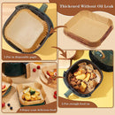 Papel bandeja Antiadherente Para Freidora De Aire. (50 Piezas). Papel Protector Desechable Para Air Fryer. 20Cm De Diámetro. Cuadrado.