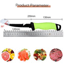 Cuchillo Filetero de Pesca 25cm. Acero Inoxidable, Hoja Dentada y Mango Ergonómico. Pescado