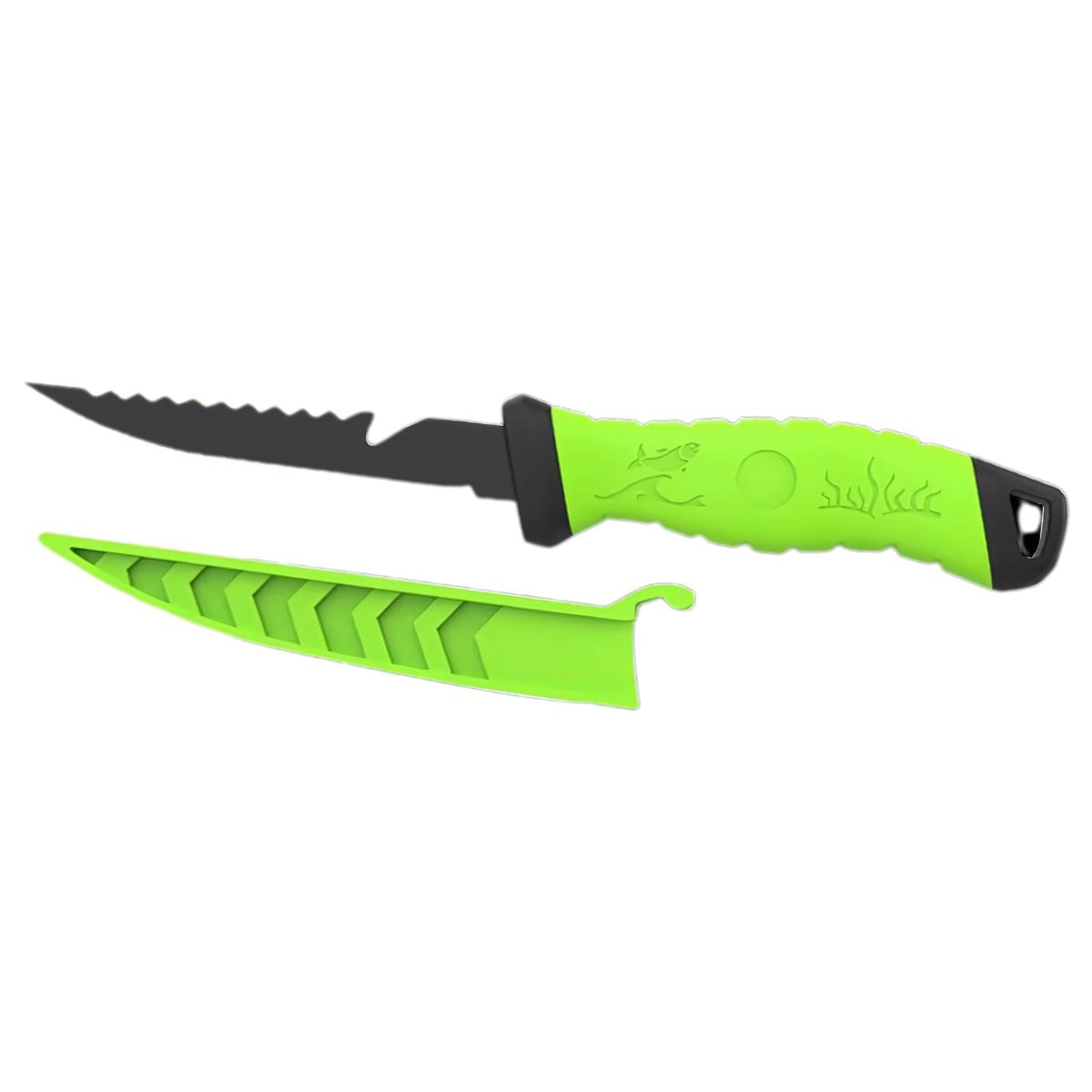 Cuchillo Filetero de Pesca 25cm. Acero Inoxidable, Hoja Dentada y Mango Ergonómico. Pescado