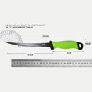 Cuchillo Filetero de Pesca 33.5 cm. Acero Inoxidable, Hoja Dentada y Mango Ergonómico. Pescado