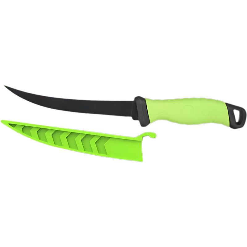 Cuchillo Filetero de Pesca 33.5 cm. Acero Inoxidable, Hoja Dentada y Mango Ergonómico. Pescado