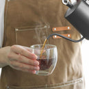 Vasos tazas de Vidrio con Doble Pared 250 ml (8.5 oz). Para Café, Té y Bebidas Frías o Calientes. (Set de 2 piezas)