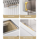 Organizador Vertical Estrecho de 4 Niveles. Mueble con cajones para almacenamiento. Ideal para Baños, lavanderia y Pasillos Estrechos. Estante gabinete anaquel