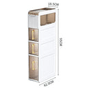 Organizador Vertical Estrecho de 4 Niveles. Mueble con cajones para almacenamiento. Ideal para Baños, lavanderia y Pasillos Estrechos. Estante gabinete anaquel