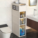 Organizador Vertical Estrecho de 4 Niveles. Mueble con cajones para almacenamiento. Ideal para Baños, lavanderia y Pasillos Estrechos. Estante gabinete anaquel