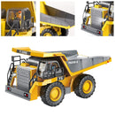 Camión Volquete A control remoto con Volcado Realista y Luces. Juguete de Construcción para Niños.