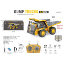 Camión Volquete A control remoto con Volcado Realista y Luces. Juguete de Construcción para Niños.