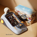 Juguete para niños. Mini Consola de Carreras Portátil con Volante y Carga USB.