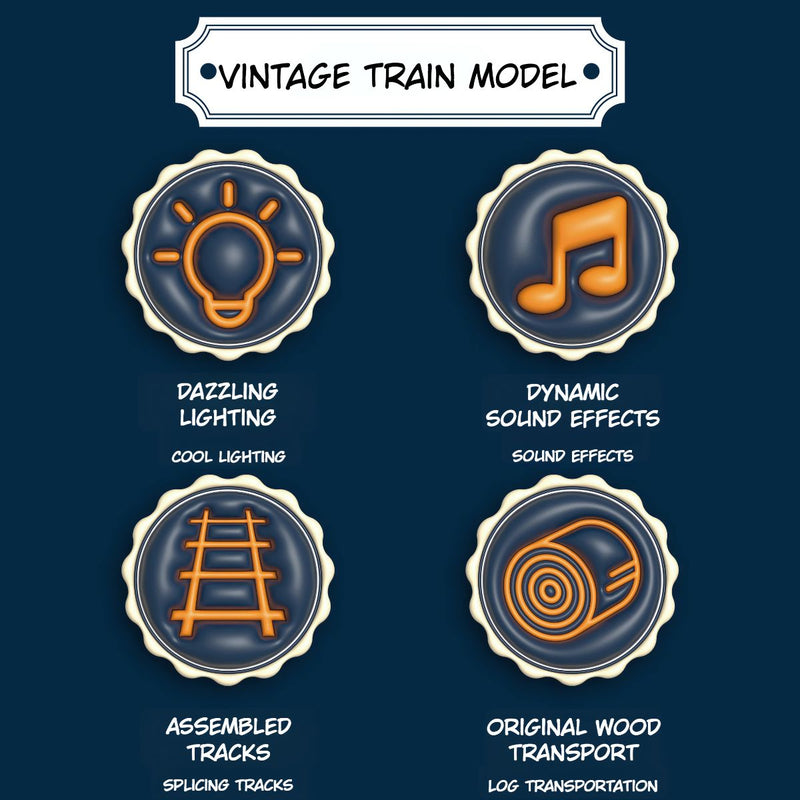 Juguete de Tren Eléctrico a Escala. Set Completo de Locomotora. Incluye Accesorios.